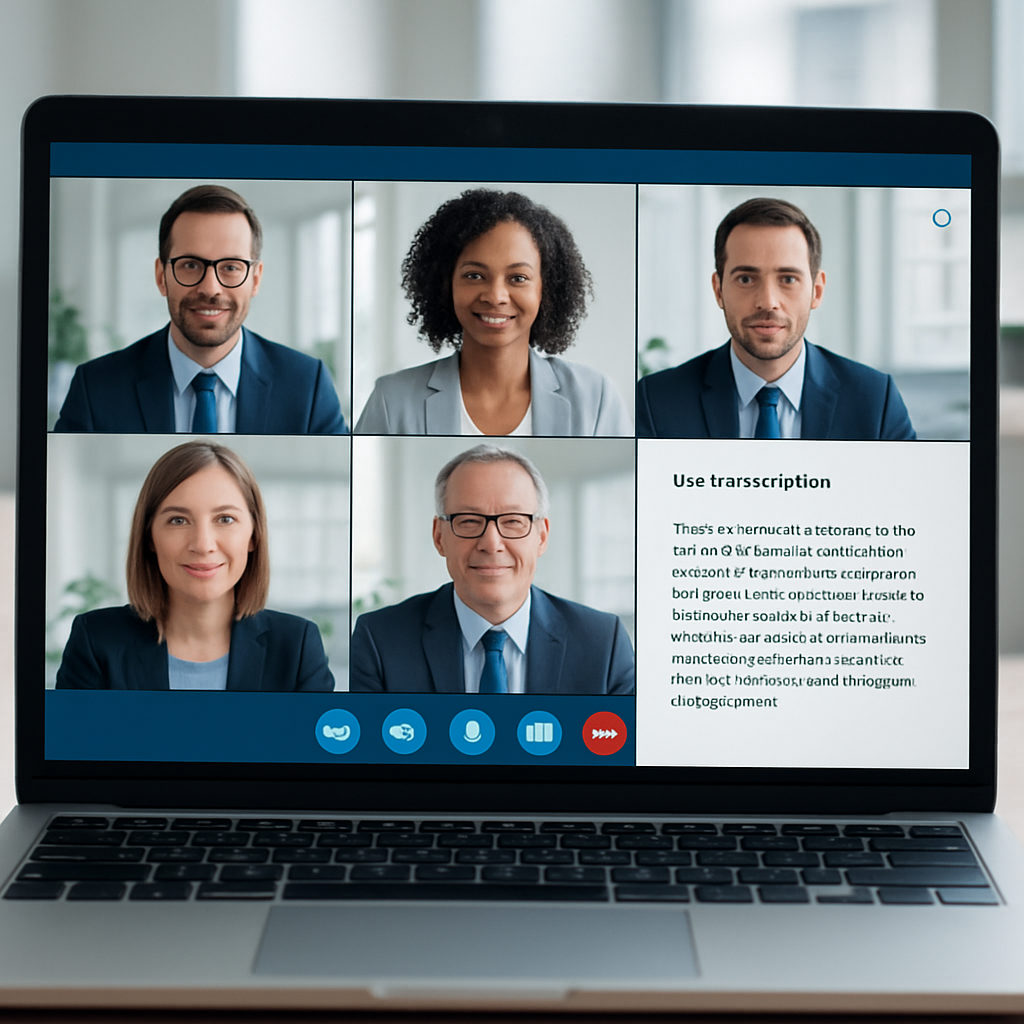 B2B Meetings with Live Transcription