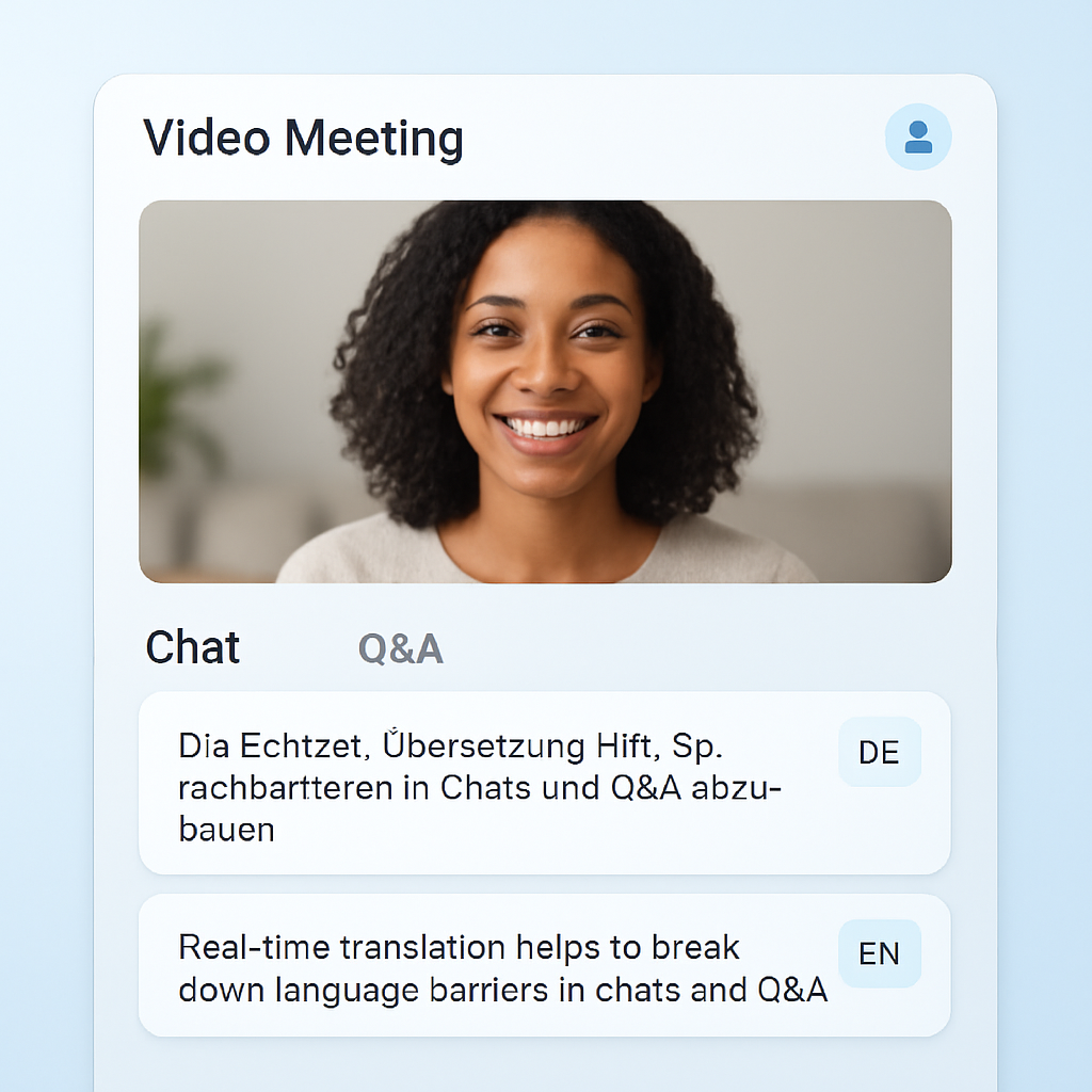 Chat & Q&A in your own language