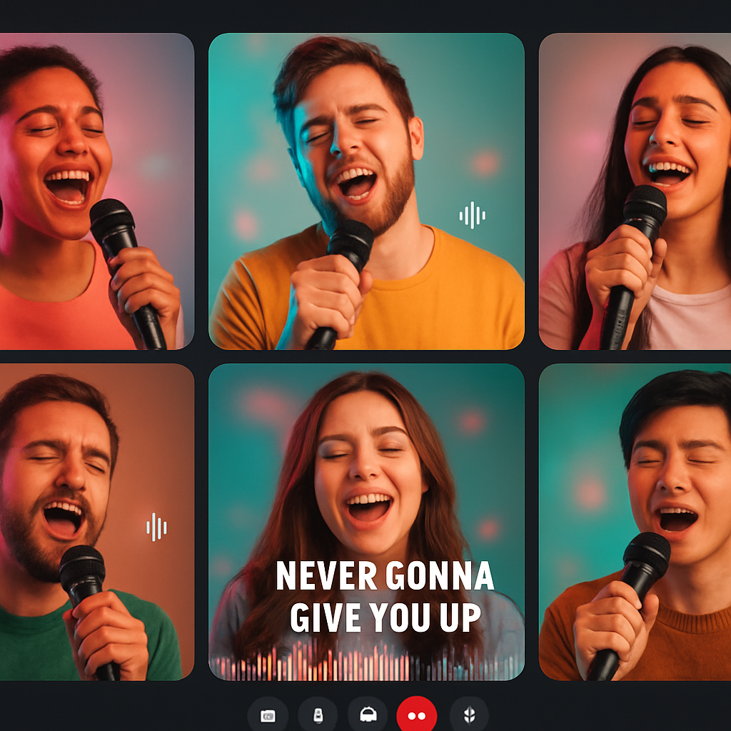 Karaoke Singing Party — Everyone Sings Through the DJ