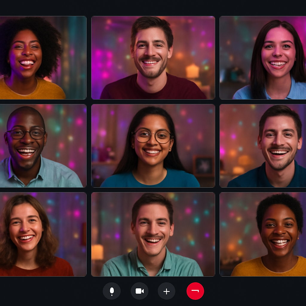 Online Parties with Personal Disco Lights