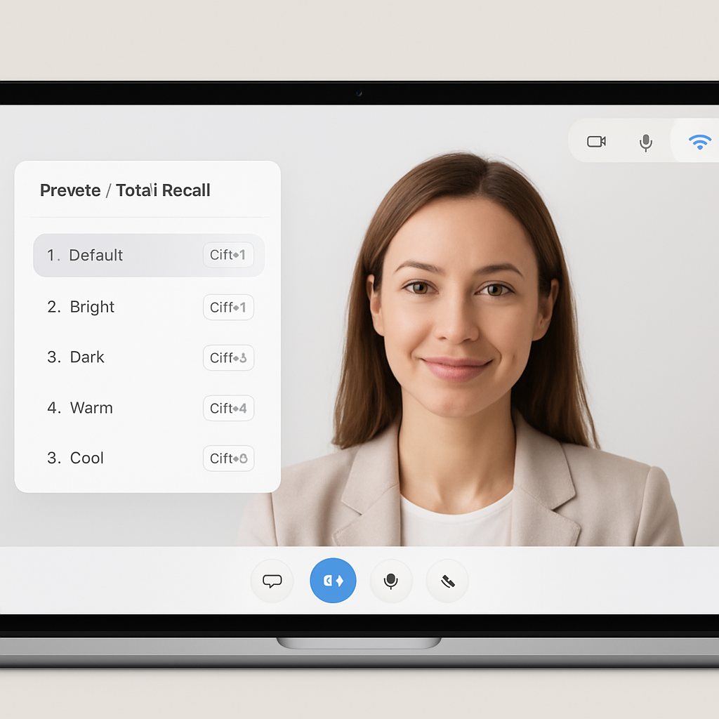 Your Presets, One-Tap Total Recall